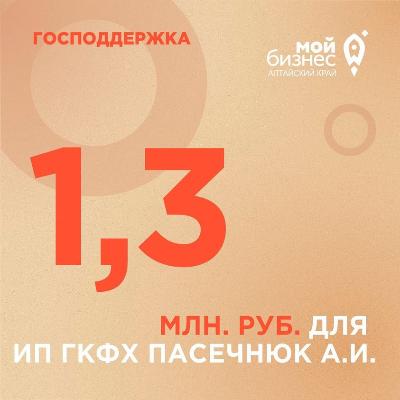 Кредитование под 5% для ИП ГКФХ Пасечнюк А.И.